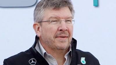 Mercedes team principla Ross Brawn.
