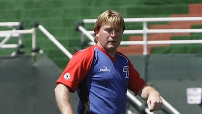 Rangers manager Stuart McCall shown in Dubai at an event in 2010. Jeffrey E Biteng / The National