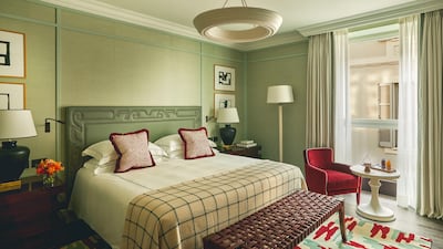 Rooms and suites at The Carlton are designed by Philip Vergeylen and Paolo Moschino. Photo: Rocco Forte Hotels