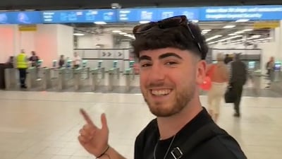 TikToker Callum Ryan managed to fly from the UK to Dubai for a knock-down price. Photo: @thatonecal / TikTok