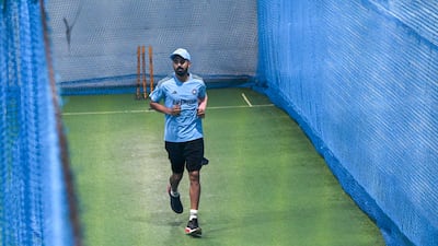 KL Rahul returned to training with the Indian team. AFP