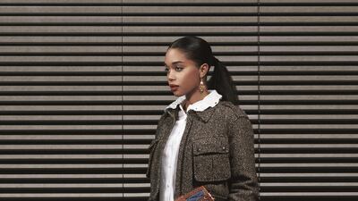Laura Harrier for Louis Vuitton pre-fall 2019