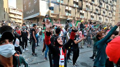 Dozens of anti-government protesters have gone missing in Baghdad, Iraqi activists say. AP Photo