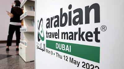 Arabian Travel Market is being held at Dubai World Trade Centre over four days. Pawan Singh / The National