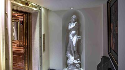 Reams of art are on display at the hotel. Courtesy Waldorf Astoria Hotels & Resorts