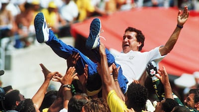 Carlos Parreira the only manager to lead five different countries at a World Cup, the Brazilian guided his homeland to the title in 1994. By that stage, he had already managed the UAE twice, stepping into the breach in 1990 following Mario Zagallo’s departure. It remains the UAE’s only World Cup appearance. AFP PHOTO/GABRIEL BOUYS / AFP PHOTO / GABRIEL BOUYS