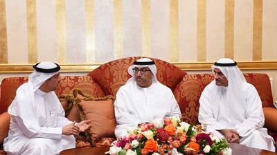 Sheikh Hamad bin Mohammed, Ruler of Fujairah, received well-wishers who came to his palace in Al Rumailah to extend greetings on the occasion of the Holy Month of Ramadan. Sheikh Hamad received greetings from Abdul Rahman bin Mohammed Al Owais, Minister of Health, senior officials, citizens and expatriates.