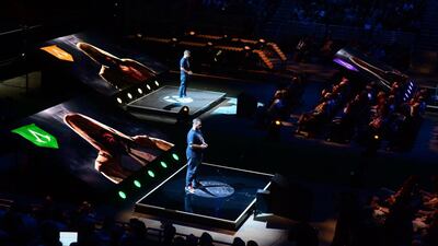 Gamers play Assasin’s Creed Unity during a demonstration. Unveilings of blockbuster and enticing exclusive content came during the Xbox media briefing in Microsoft’s opening salvo in the battle to dominate E3 and invigorate Xbox One sales, to be met with return fire from Sony later in the day with its own grand event touting PlayStation 4 titles. Frederic Brown / AFP