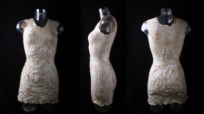 'Mushroom dress' created by Dutch textile designer Aniele Hoitink. Courtesy Aniela Hoitink / Neffa