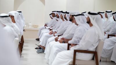 Mr Pompeo praised the 'central shared understanding', between the UAE and US. Abdulla Al Neyadi / Ministry of Presidential Affairs