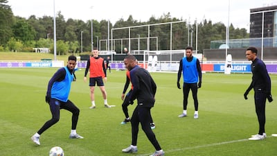 Marcus Rashford and Raheem Sterling could well play more significant roles for England in the Uefa Nations League semi-finals. Marc Atkins / Getty Images