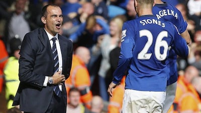 Everton are fifth in the Premier League table through six rounds of play, with six points. Andrew Yates / Reuters