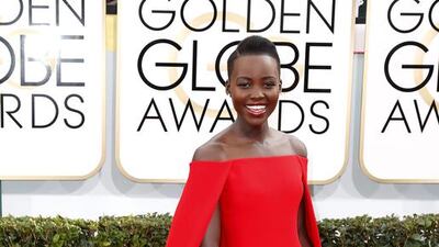 Lupita Nyong’o arrives at the 71st annual Golden Globe Awards in Beverly Hills, California on January 12, 2014. Danny Moloshok / Reuters