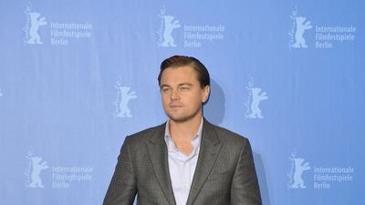 Leonardo DiCaprio, in a grey blazer, attends a photocall for 'Shutter Island' at the 60th Berlin International Film Festival at the Grand Hyatt Hotel on February 13, 2010 in Berlin, Germany. Getty Images