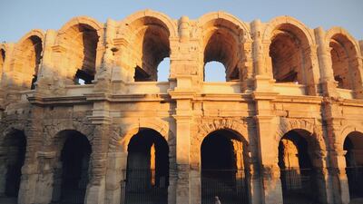 Arles’ Roman features include the first-century forum and its near neighbour, a ruined theatre that’s still used for concerts. Adam Batterbee