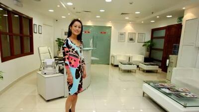 The plastic surgeon Dr Linda Li at the American British Surgical and Medical Centre in Dubai. She also features on the reality television show Dr 90210.