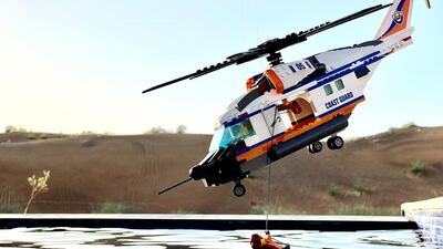 The Salloum family spent their time at home, during the Covid-19 nightly restrictions, to create scenes using Lego sets. Courtesy: Ziad Salloum