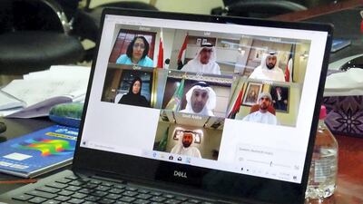 The Minister of Health of Bahrain participates in an emergency meeting held by the Health Ministers of the GCC. Courtesy Bahrain News Agency