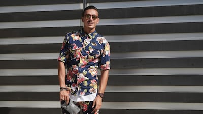Not for the faint of heart. Normally we don't advocate matching graphic ensembles (and florals at that) but this man pulled it off with aplomb - and somehow still looked masculine. Photos by Enrico Labriola / Pitti Immagine