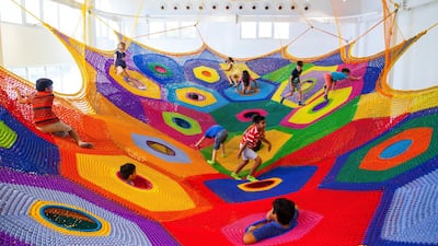 The indoor playground features eight galleries with various activities to keep children engaged. Courtesy OliOli
