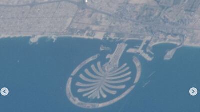 The Palm Jumeirah as taken from space. Courtesy ISS