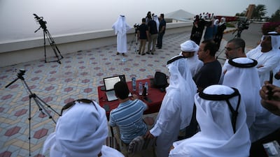 The International Astronomical Centre set up telescopes on Jebel Hafeet in Al Ain, one of the country's highest mountains. EPA