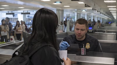 Dulles International Airport in Washington. The US State Department is suspending visa processing for people from dozens of countries under President Donald Trump’s immigration crackdown. Getty Images
