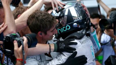 Austrian Grand Prix, June 22. Mercedes bounced back with another one-two and Rosberg’s third win of the season. For once, a Mercedes was not on pole with Brazilian Felipe Massa qualifying fastest for Williams. Points: Rosberg 165, Hamilton 136. (Photo: Mark Thompson / Getty Images)