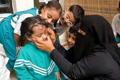 Kohl helps shield the eyes from wind, sand and sunlight. Nicole Hill / The National