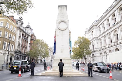 The march organisers said they would re-route it away from the Cenotaph war memorial. PA