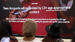 Updated guidelines to keep teenagers safe were explained by Meta experts to Instagram parent influencers in Dubai during a workshop organised by Creators HQ. Chris Whiteoak / The National