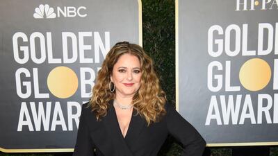Annie Mumolo attends the 78th annual Golden Globe Awards in Beverly Hills, California, on February 28, 2021. EPA