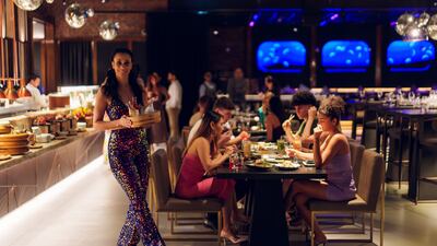 Okku's disco-themed brunch comes complete with performers on rollerblades. All photos: Okku