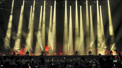 The Weeknd performed on the second evening of after-race entertainment. Victor Besa / The National