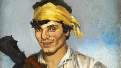Édouard Manet's The Bohemian, 1861-1862. Courtesy Department of Culture and Tourism - Abu Dhabi / Thierry Ollivier