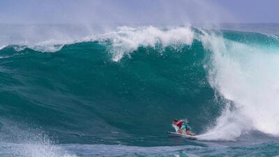 American surfer Griffin Colapinto competes during Day 4 of the Hawaiian Pro tournament on Thursday, November 21. AFP