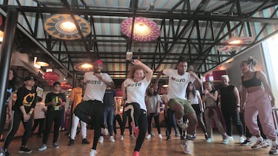 Afrobeats by Moto Dancers during the Dubai Fitness Challenge 2019