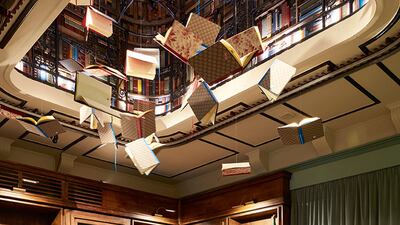 The pop-up store is made to look like a traditional stationery shop.