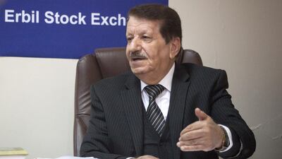 Abdullah Abdulraheem, the chairman of the Erbil Stock Exchange, says the exchange will be up and running soon. Rawsht Twana / Metrography