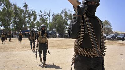 Somali soldiers prepare to secure the capital on the eve of presidential elections, at a police academy in Mogadishu, Somalia on February 7, 2017. Farah Abdi Warsameh/AP Photo