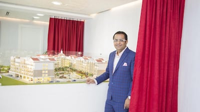 Rizwan Sajan, founder of Danube Properties, is confident of a quick turnaround for Resortz partly because 305 of the 419 apartments are studios, which are most popular with investors. Courtesy Danube Properties