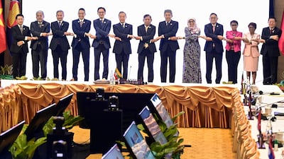 An Asean foreign ministers' meeting with China in Vientiane, Laos in July 2024. AFP