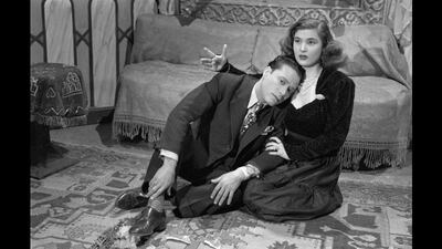 Congratulations To You (1949) | Actors in Image: Mohamed El-Kahlawy, Sumaya Tawfiq