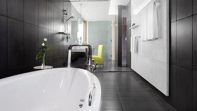 A junior suite bathroom at the Sofitel. Courtesy Sofitel Downtown Dubai