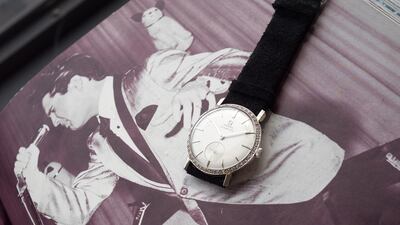 This watch, owned by Elvis Presley, fetched a record price for an Omega at a recent auction in Switzerland