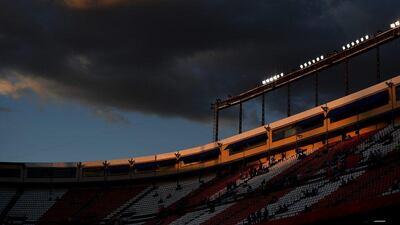 A general view of the stadium during the Champions League Group D match between Atletico Madrid and Bayern Munich. David Ramos / Getty Images