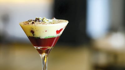 English trifle, Dh20 at Bread Street Kitchen