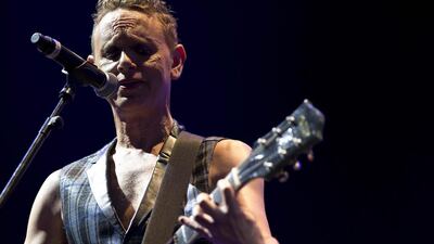 Depeche Mode headlines on the last evening of the Etihad Airways Abu Dhabi Grand Prix held on Yas Island Circuit. Antonie Robertson/The National