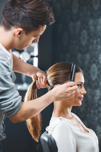Avoid chemically loaded hair products at home and at the salon. Getty Images