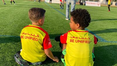 The children all play together on one team, whatever their ability. Courtesy, PASS Abu Dhabi